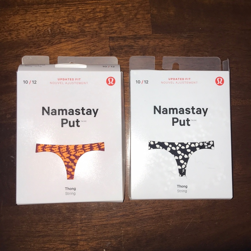 Lululemon 2 Namastay Put Thong NWT